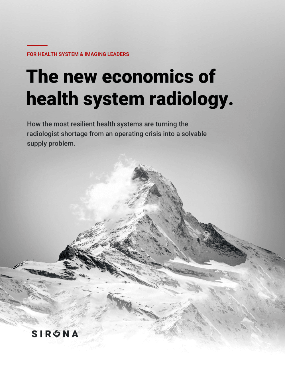 The New Economics of Health System Radiology — white paper