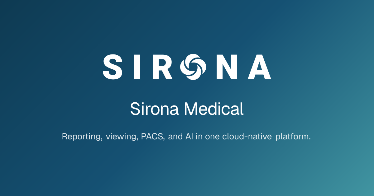 Sirona Medical logo